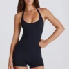 Soft Active Unitard mit Neckholder in Schwarz Soft Active Unitard mit Neckholder in Schwarz