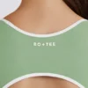 Soft Active Unitard mit offenem Rücken in Grün