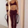 Soft Active V-Waist Leggings in Burgunderrot Soft Active V-Waist Leggings in Burgunderrot