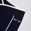 Soft Active Wrapover Contrast Mini-Shorts in Classic Navy