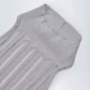 Solara rückenfreies Maxikleid mit Neckholder in Silber