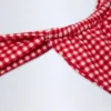 Solsona Bikinihosen mit Rüschen in Rot-Gingham Solsona Bikinihosen mit Rüschen in Rot-Gingham