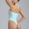 Sommer-Bodys mit Schnürung und Neckholder in Eisblau Sommer-Bodys mit Schnürung und Neckholder in Eisblau