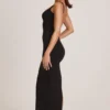 Soreia Modal-Maxikleid mit quadratischem Ausschnitt in Schwarz