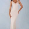 Sorelle Modal-Midaxi-Kleid mit Spitzenbesatz in Elfenbein Sorelle Modal-Midaxi-Kleid mit Spitzenbesatz in Elfenbein