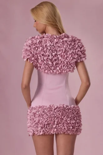 Soretta Cropped Bolero in Blush Pink