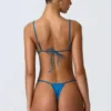 South Beach Triangel-Bikinioberteil mit Kettenverzierung in Ozeanblau South Beach Triangel-Bikinioberteil mit Kettenverzierung in Ozeanblau