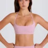 Sport-BH mit U-Ausschnitt und Neckholder in Mauve Sport-BH mit U-Ausschnitt und Neckholder in Mauve