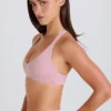 Sport-BH mit V-Ausschnitt und gekreuzten Trägern in Mauve Sport-BH mit V-Ausschnitt und gekreuzten Trägern in Mauve