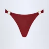 St. Barts Bikini-Bikinihose mit Metallverzierung in Dark Cherry St. Barts Bikini-Bikinihose mit Metallverzierung in Dark Cherry