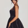 Sueno Minikleid aus gewebtem Taft in Tiefschwarz Sueno Minikleid aus gewebtem Taft in Tiefschwarz