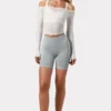 Super Sculpt nahtlose Bikershorts in Grau
