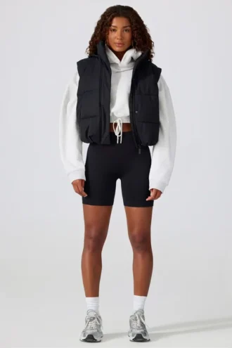 Super Sculpt nahtlose Bikershorts in Schwarz