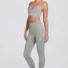 Super Sculpt nahtlose High-Waist-Leggings in Grau meliert Super Sculpt nahtlose High-Waist-Leggings in Grau meliert
