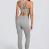 Super Sculpt nahtlose High-Waist-Leggings in Grau meliert Super Sculpt nahtlose High-Waist-Leggings in Grau meliert
