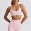 Super Sculpt nahtlose Mini-Shorts in Puderrosa