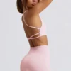 Super Sculpt nahtlose Mini-Shorts in Puderrosa