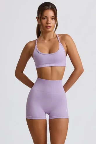 Super Sculpt nahtlose Mini-Shorts in Soft Lilac