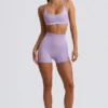 Super Sculpt nahtlose Mini-Shorts in Soft Lilac Super Sculpt nahtlose Mini-Shorts in Soft Lilac