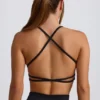 Super Sculpt nahtloser rückenfreier Sport-BH in Schwarz Super Sculpt nahtloser rückenfreier Sport-BH in Schwarz