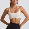 Super Sculpt nahtloser rückenfreier Sport-BH in Weiß Super Sculpt nahtloser rückenfreier Sport-BH in Weiß