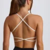 Super Sculpt nahtloser rückenfreier Sport-BH in Weiß Super Sculpt nahtloser rückenfreier Sport-BH in Weiß