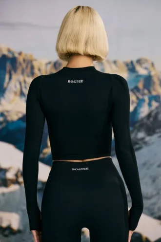 Super Sculpt nahtloses Oberteil in Schwarz