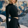 Super Sculpt nahtloses Oberteil in Schwarz Super Sculpt nahtloses Oberteil in Schwarz