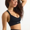 Super Sculpt Seamless Cross-Back Sport-BH in Schwarz Super Sculpt Seamless Cross-Back Sport-BH in Schwarz