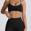 Super Sculpt Seamless Cross-Back Sport-BH in Schwarz Super Sculpt Seamless Cross-Back Sport-BH in Schwarz