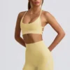 Super Sculpt Seamless Mini Shorts in Butter Yellow Super Sculpt Seamless Mini Shorts in Butter Yellow