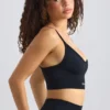 Super Sculpt Seamless Sport-BH mit U-Ausschnitt in Schwarz Super Sculpt Seamless Sport-BH mit U-Ausschnitt in Schwarz