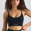 Super Sculpt Seamless Sport-BH mit U-Ausschnitt in Schwarz Super Sculpt Seamless Sport-BH mit U-Ausschnitt in Schwarz