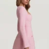 Tacita strukturiertes Minikleid mit Herzausschnitt in zartem Rosa Tacita strukturiertes Minikleid mit Herzausschnitt in zartem Rosa