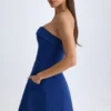 Taia Minikleid mit strukturiertem Tulpenrock und Umschlagkragen in True Navy Taia Minikleid mit strukturiertem Tulpenrock und Umschlagkragen in True Navy