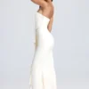 Tallullah Bandeau-Korsettkleid mit Rüschenbesatz in Elfenbein Tallullah Bandeau-Korsettkleid mit Rüschenbesatz in Elfenbein