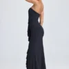 Tallullah Bandeau-Korsettkleid mit Rüschenbesatz in Schwarz Tallullah Bandeau-Korsettkleid mit Rüschenbesatz in Schwarz