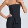 Tallullah Bandeau-Korsettkleid mit Rüschenbesatz in Schwarz Tallullah Bandeau-Korsettkleid mit Rüschenbesatz in Schwarz