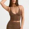 Tanktop aus grobem Strick in Coco Tanktop aus grobem Strick in Coco