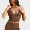 Tanktop aus grobem Strick in Coco Tanktop aus grobem Strick in Coco
