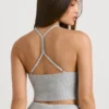 Tanktop aus grobem Strick in Grau meliert Tanktop aus grobem Strick in Grau meliert