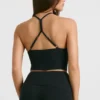 Tanktop aus grobem Strick in Schwarz Tanktop aus grobem Strick in Schwarz