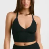 Tanktop aus grobem Strick in Schwarz Tanktop aus grobem Strick in Schwarz