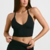 Tanktop aus grobem Strick in Schwarz Tanktop aus grobem Strick in Schwarz