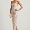 Tavira Maxikleid mit U-Ausschnitt und Rückenausschnitt, verziert, in Elfenbein Tavira Maxikleid mit U-Ausschnitt und Rückenausschnitt, verziert, in Elfenbein