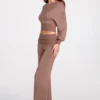 Thea Modal-Hose mit niedriger Leibhöhe und geradem Bein in Mokka Thea Modal-Hose mit niedriger Leibhöhe und geradem Bein in Mokka