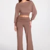 Thea Modal-Hose mit niedriger Leibhöhe und geradem Bein in Mokka Thea Modal-Hose mit niedriger Leibhöhe und geradem Bein in Mokka