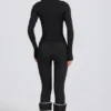 Thermo-Leggings in Schwarz mit Leopardenmuster Thermo-Leggings in Schwarz mit Leopardenmuster