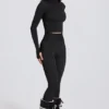 Thermo-Leggings in Schwarz mit Leopardenmuster Thermo-Leggings in Schwarz mit Leopardenmuster