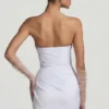 Tirza Minikleid mit gerafftem Korsett in Weiß Tirza Minikleid mit gerafftem Korsett in Weiß